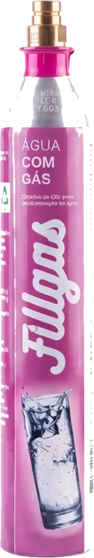 Cilindro de CO₂ rosa, de engate rápido (Quick Connect)